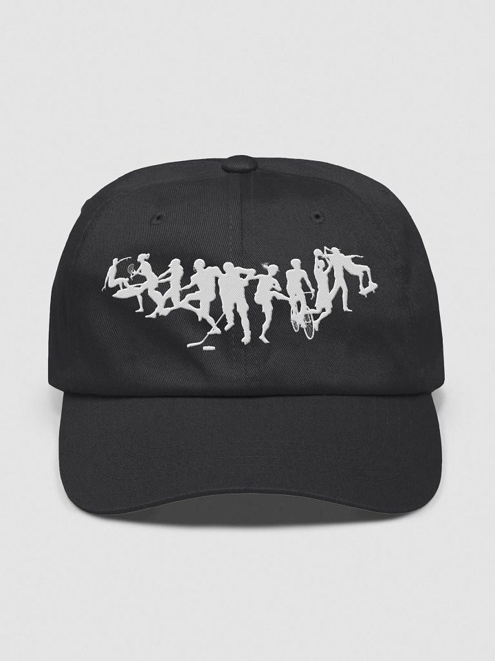Sport Variety Dad Hat – Embroidered Athletic Cap Featuring Multiple Sports Icons for Fans & Athletes product image (5)