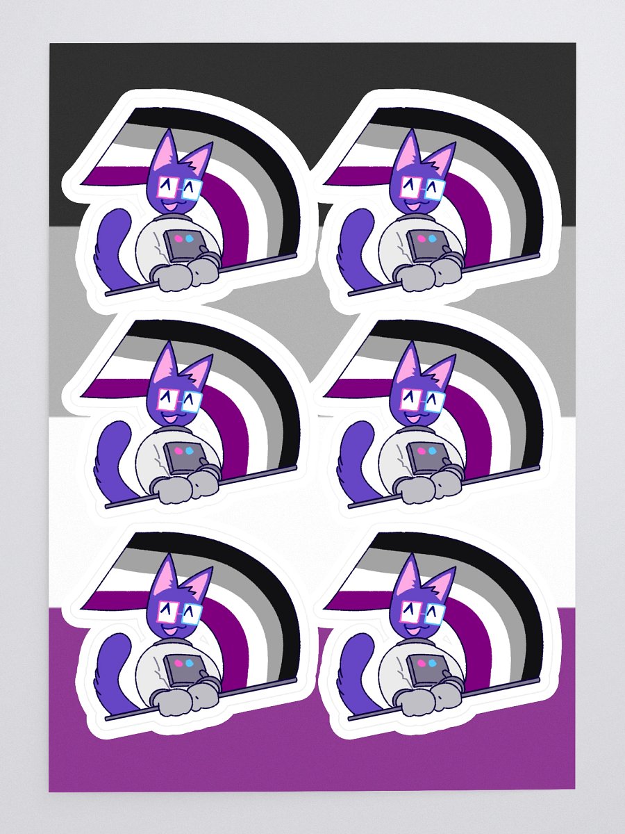 asexual pride kaykay sticker sheet product image (3)