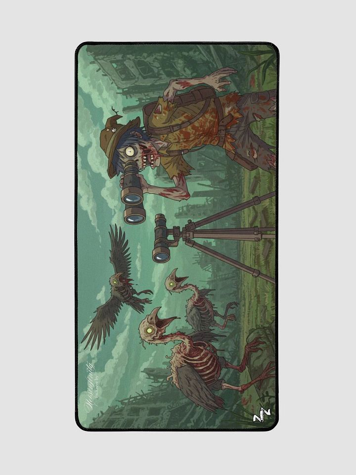 Exclusive Zombie Bird Watching Like A Zombie 01 Desk Mat product image (2)
