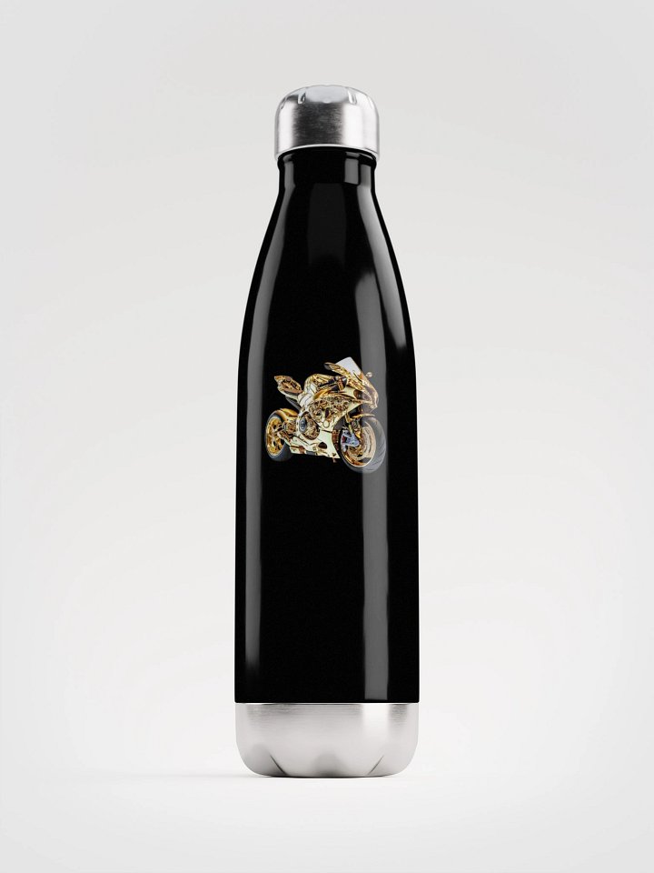 Golden Motorcycle Stainless Steel Water Bottle product image (1)