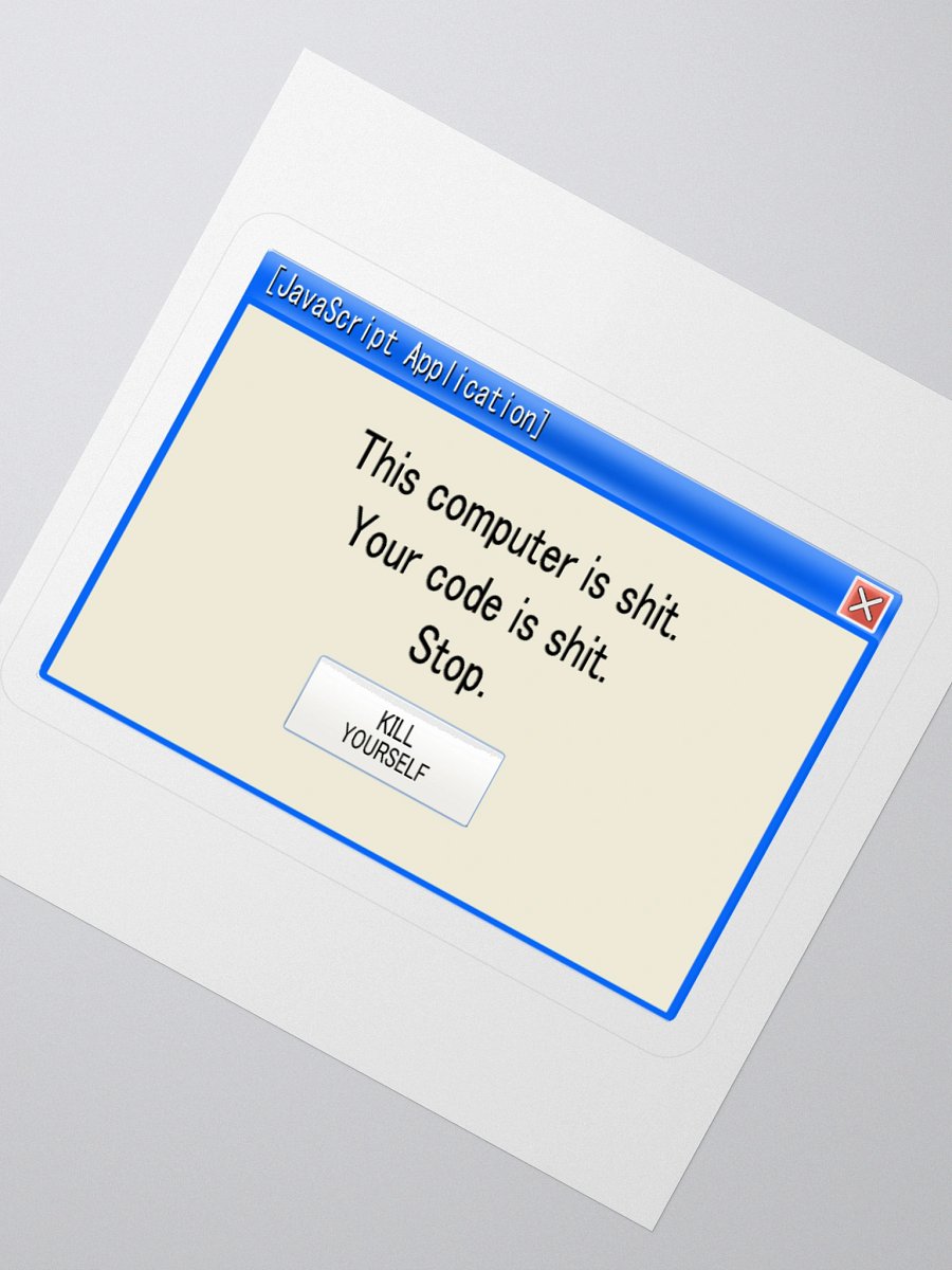 Turn off your computer please (Sticker) product image (5)