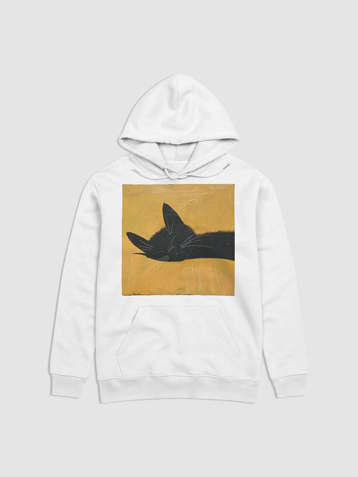 Stanley/Stella Unisex Essential Eco Hoodie--SWEET SLEEPING BLACK CAT product image (1)