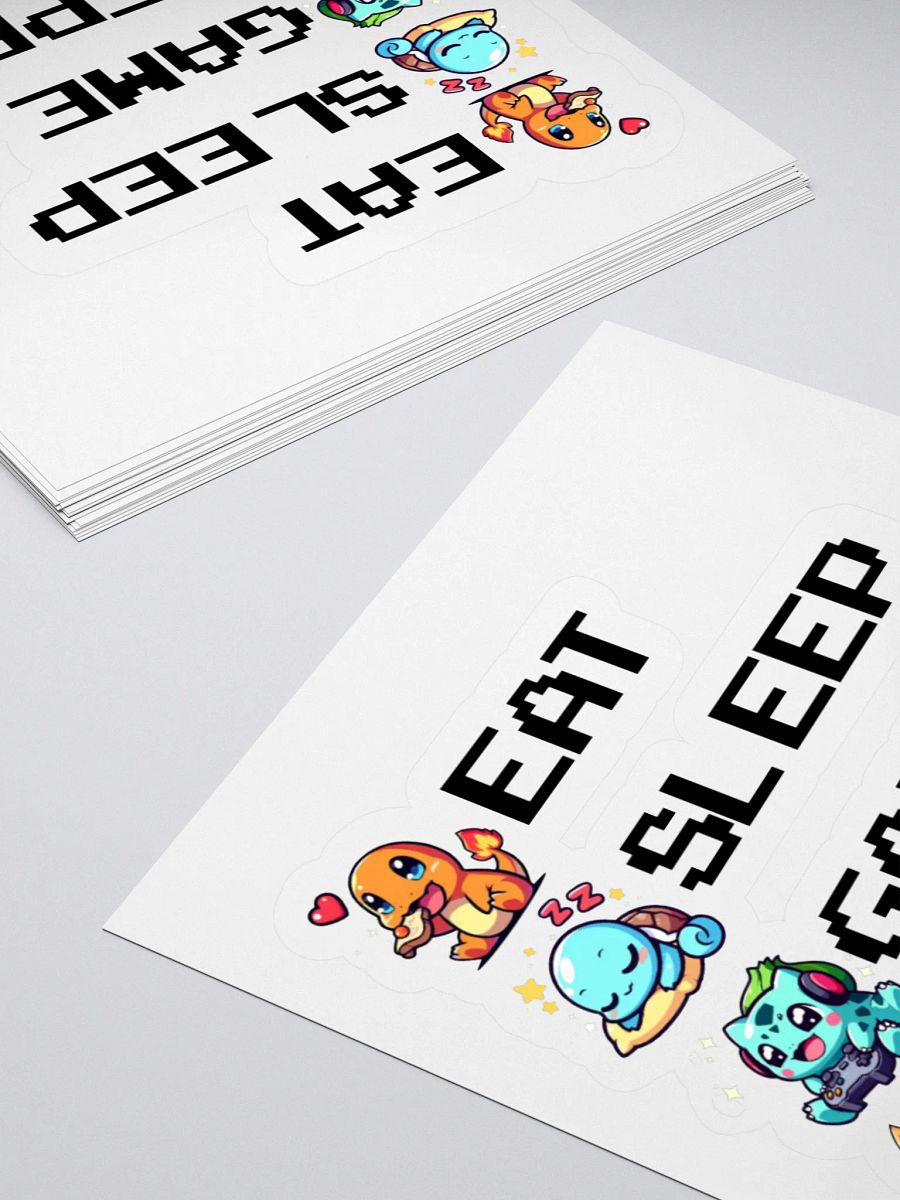 Eat. Sleep. Game. Repeat. Sticker product image (10)
