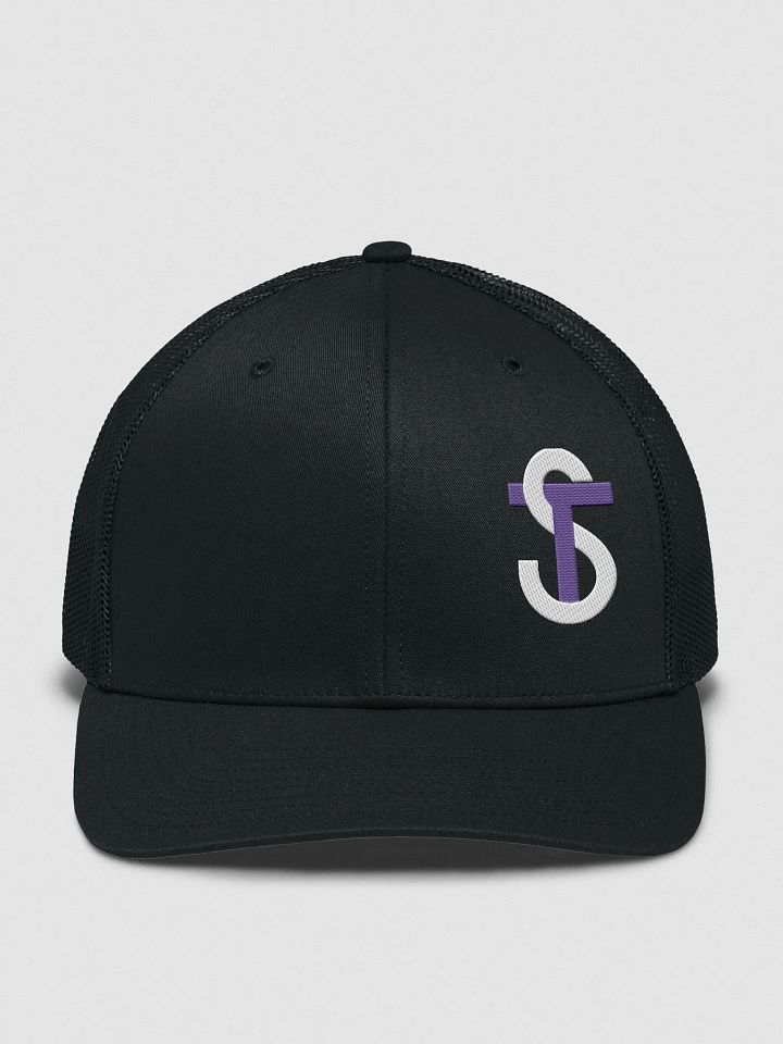 Purple/White Monogram Trucker Hat product image (3)