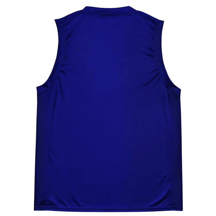 Plain Color Navy Blue Basketball Jersey product image (2)