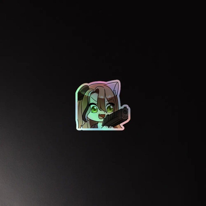 bang bang emote holographic sticker product image (4)