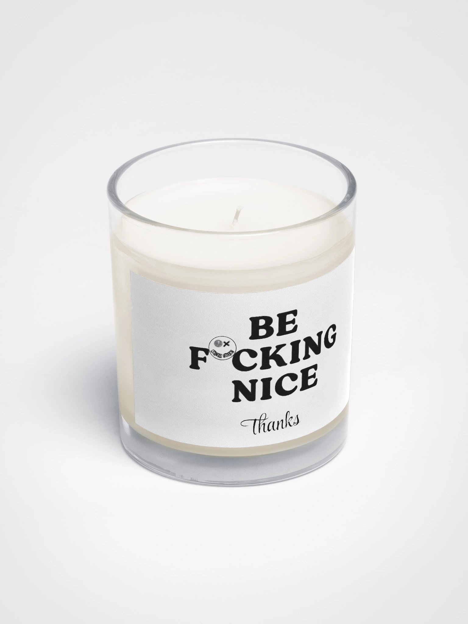 WASTED TALENT BE NICE CANDLE product image (2)