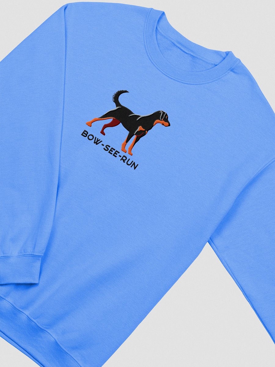 Bow-See-Run Sweatshirt (Embroidered) of a Beauceron(Black & Tan) product image (9)