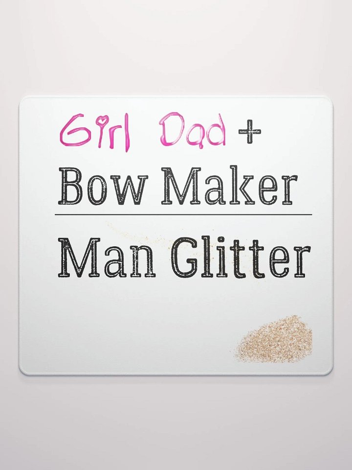 Man Glitter 1 Mouse Pad product image (2)