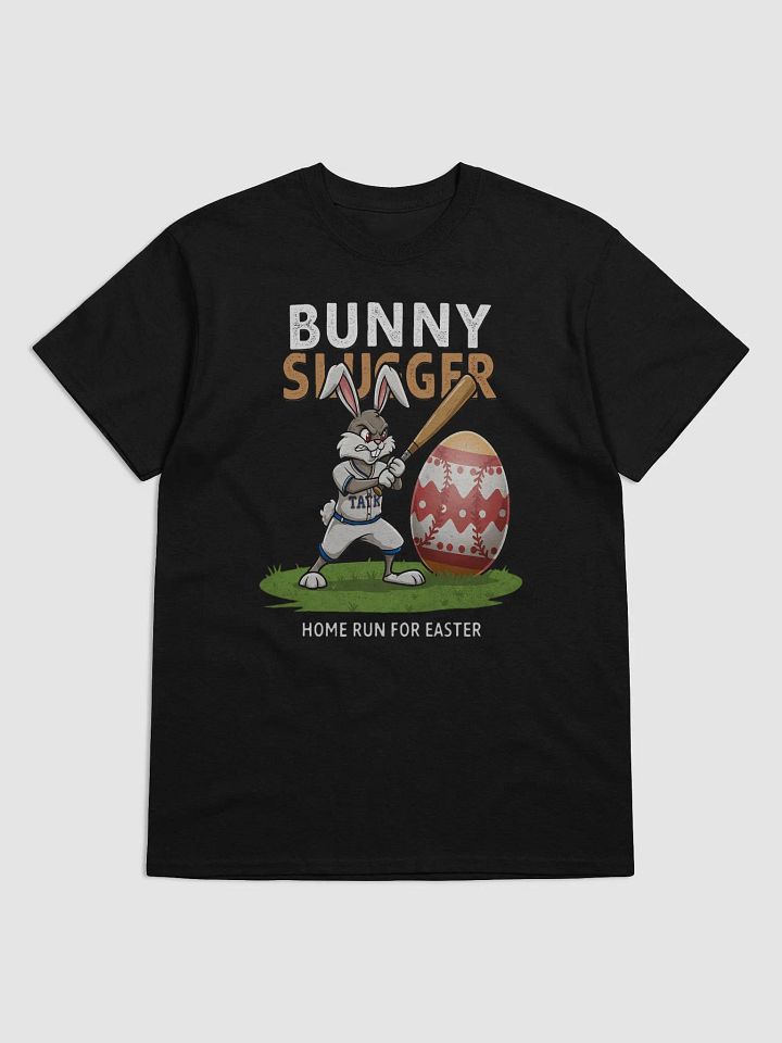 Bunny Slugger Baseball Easter T-Shirt – Funny Home Run Easter Bunny Design product image (1)