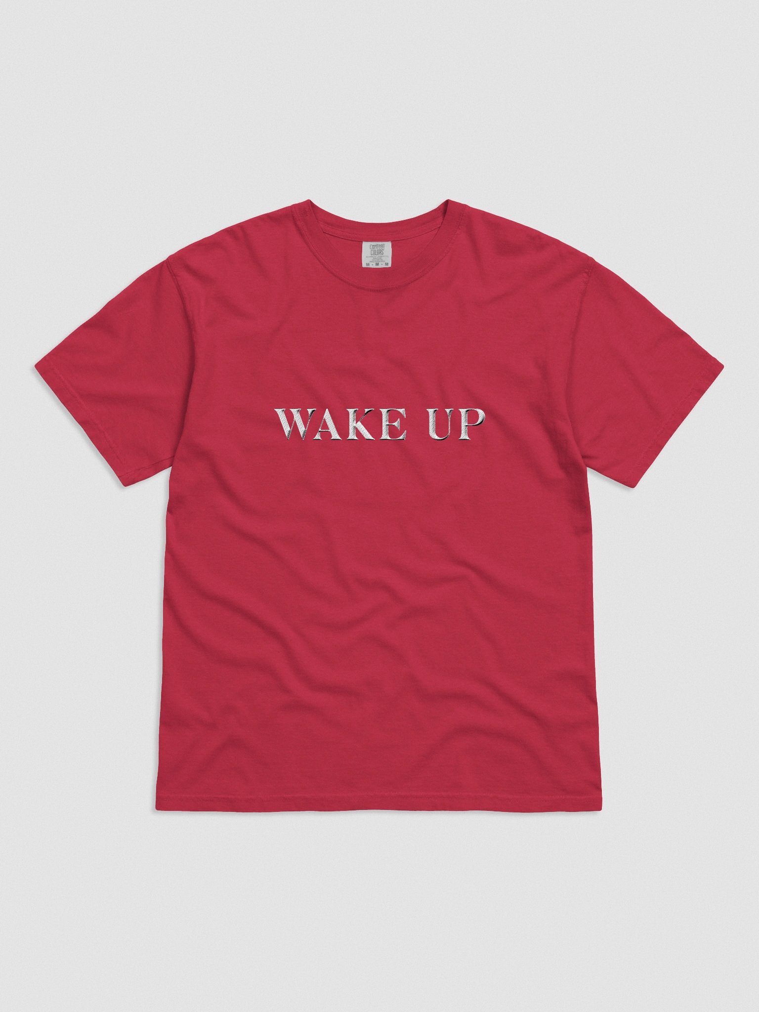 Embroidered Wake Up Unisex Tee product image (1)