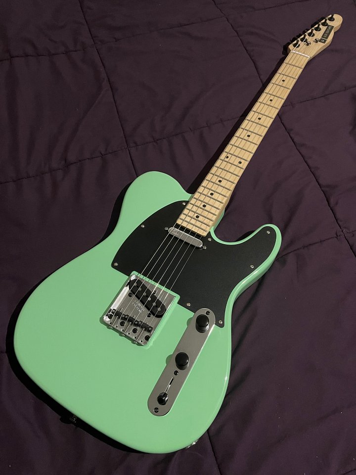 GD Guitars Super T | Seafoam Green | Alder Body | Maple Neck | Graphtec & Fender Hardware | D’Addario Locking Tuners product image (2)