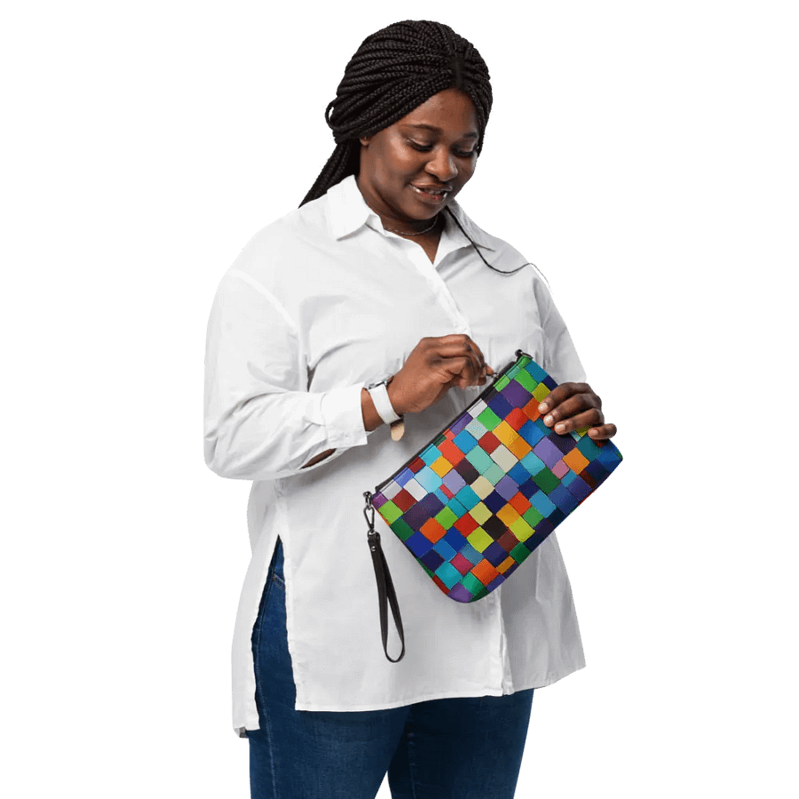 Chroma Grid Crossbody: Colorful Mosaic Bag product image (12)