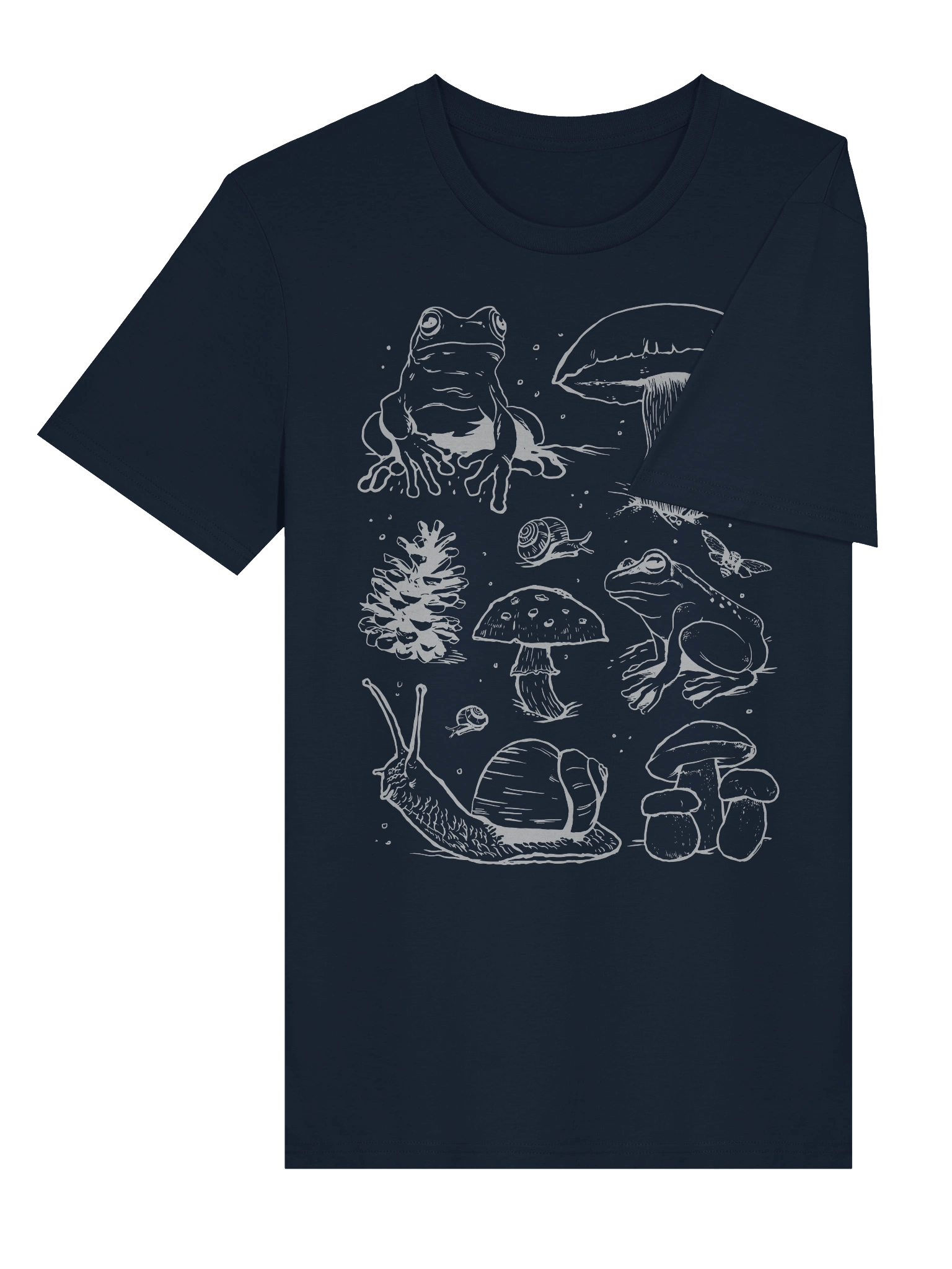 Cotterage Autumn Line Art Unisex Organic Tee product image (12)
