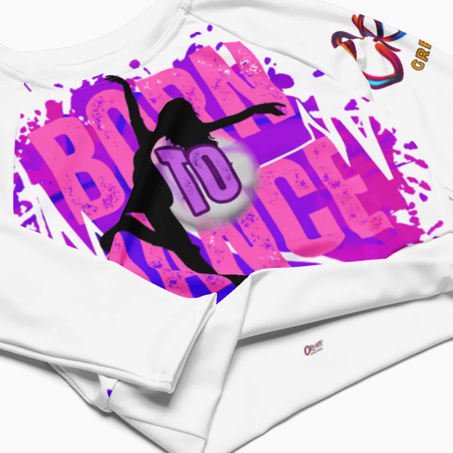 Born to Dance Her Silhouette Dynamo Long Sleeve Crop Top product image (4)