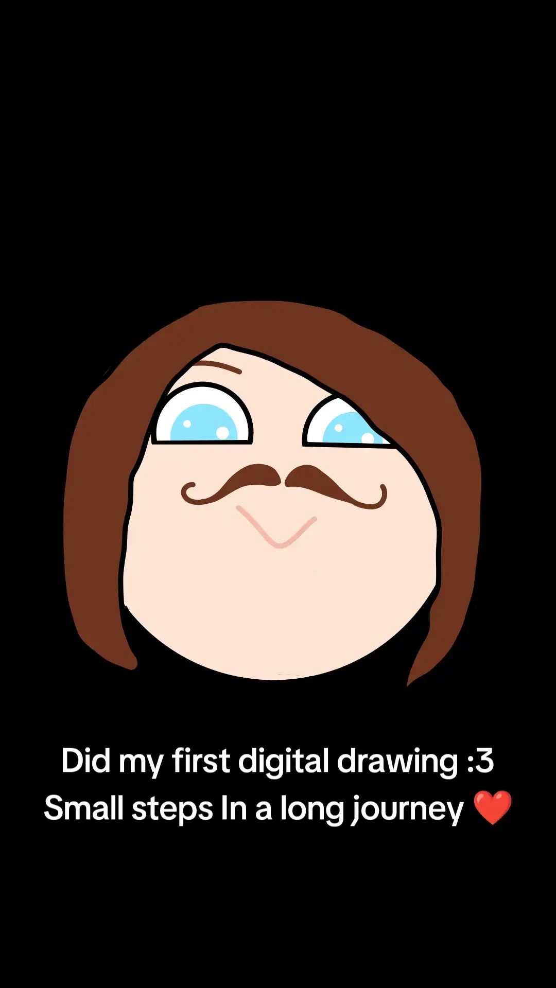 Did my first digital drawing :3 Small steps In a long journey ❤️ #DigitalArt #TheSlayerBaron #BaronsArt