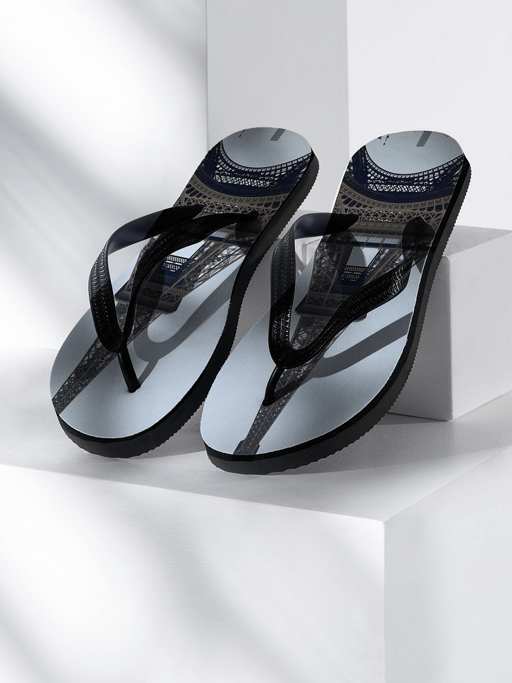 Eiffel Tower Reflection Flip-Flops product image (1)