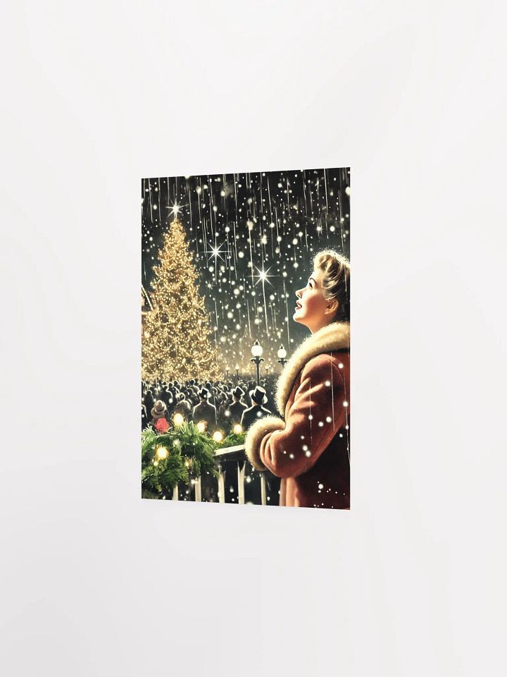 Vintage Style Christmas Tree Lights Wonderland Premium Print or Poster product image (11)