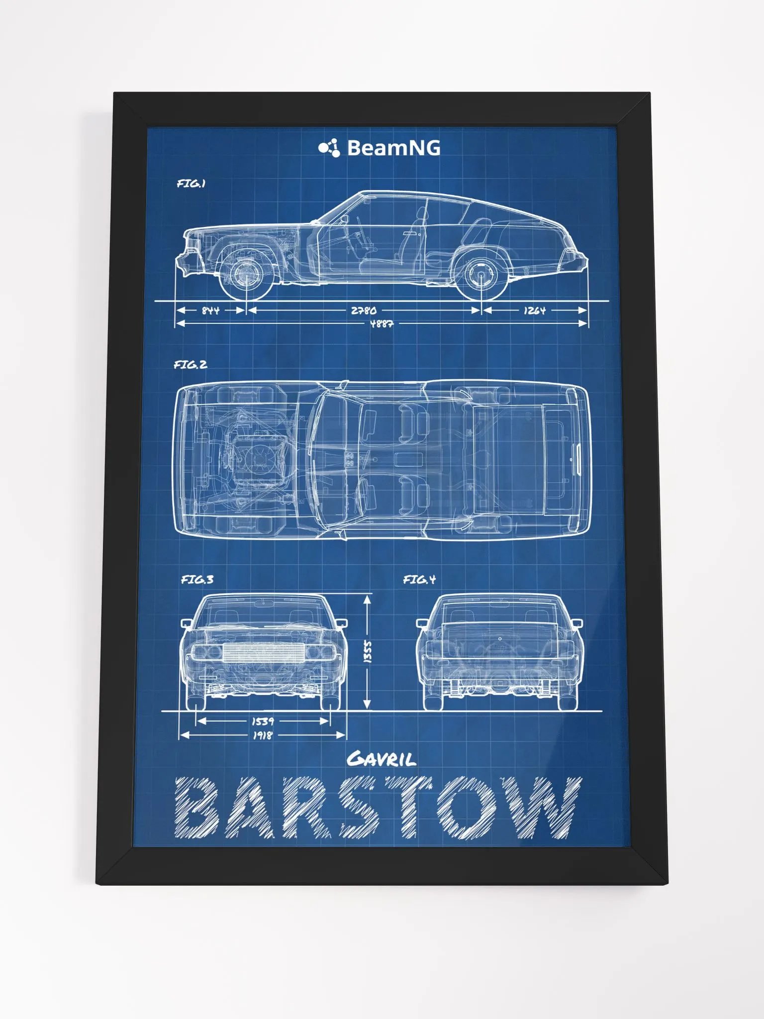 Framed Poster: Gavril Barstow Blueprint product image (4)