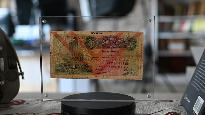 اول ورقة نقدية في تاريخ سوريا تصدر باسم 