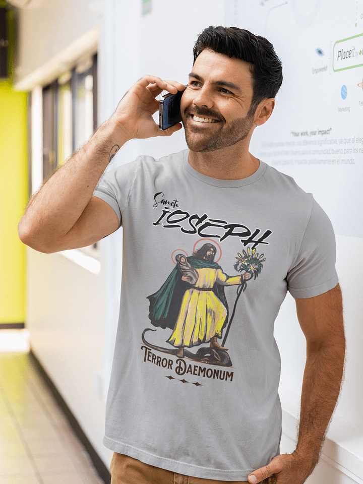 Saint Joseph- Terror of Demons T-Shirt ( Latin) product image (1)