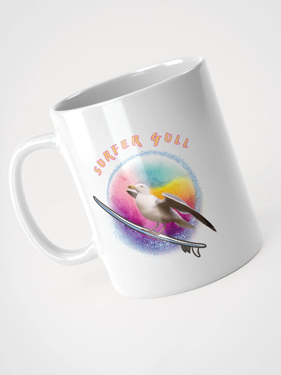 Soleil the Surfer Gull White Glossy Mug product image (6)