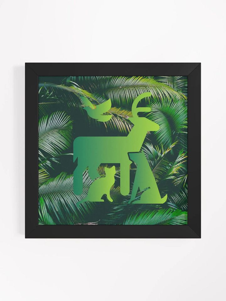 Endangered Species - Mexico - Logo Eco-Friendly Ayous Wood Framed Poster product image (1)