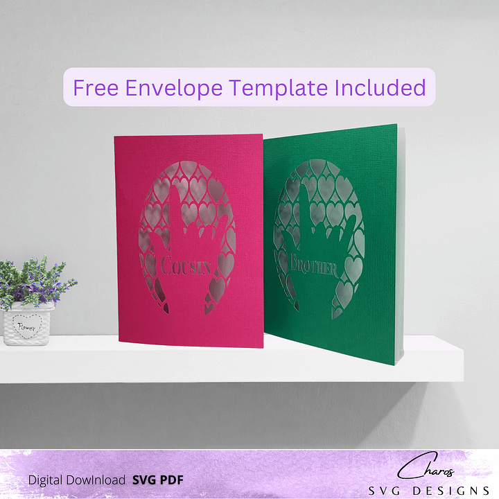 I Love You in ASL Mega Greeting Card Bundle SVG with Bonus Envelope Template product image (1)