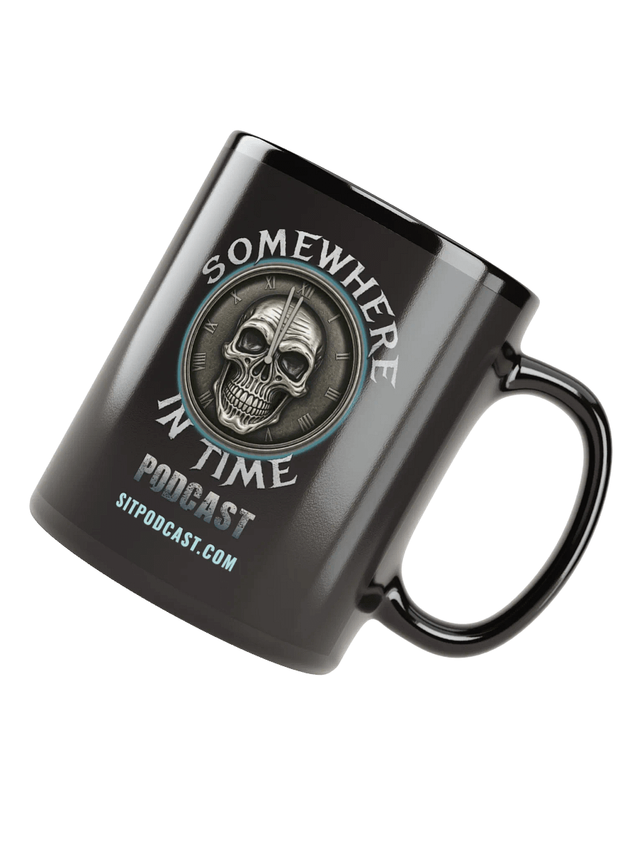 Somewhere in Time Podcast Black Glossy Coffee Mug product image (8)