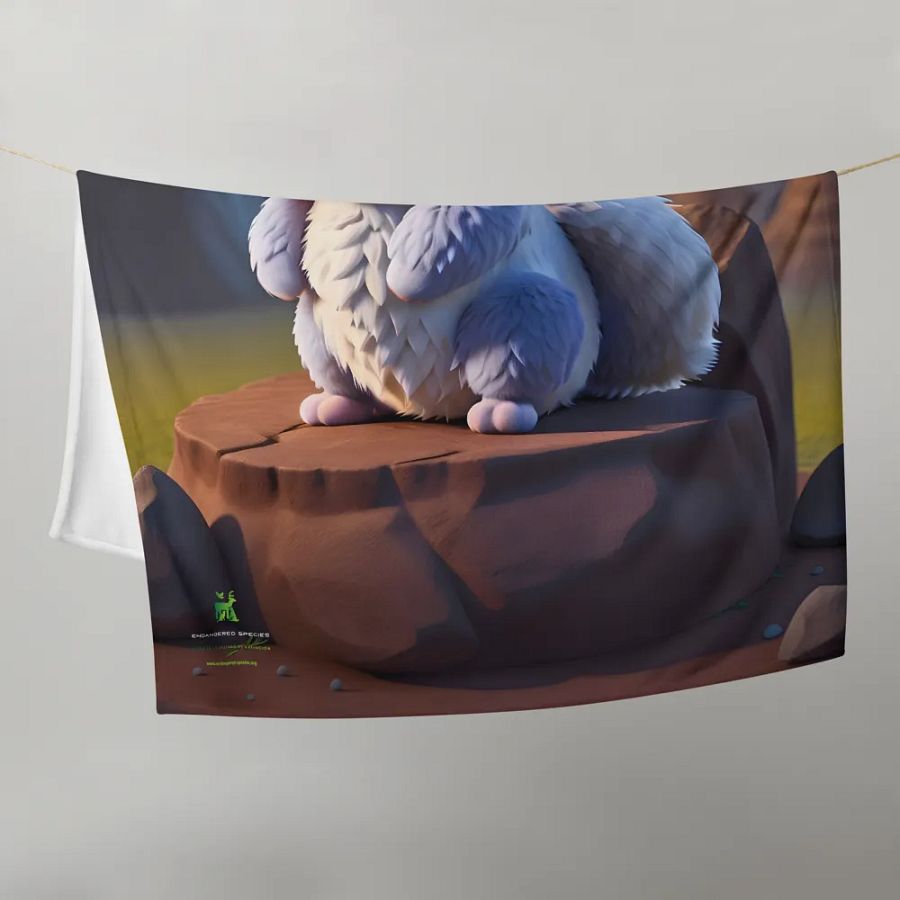 Endangered Species - Mexico - Volcano Rabbit Throw Blanket product image (5)