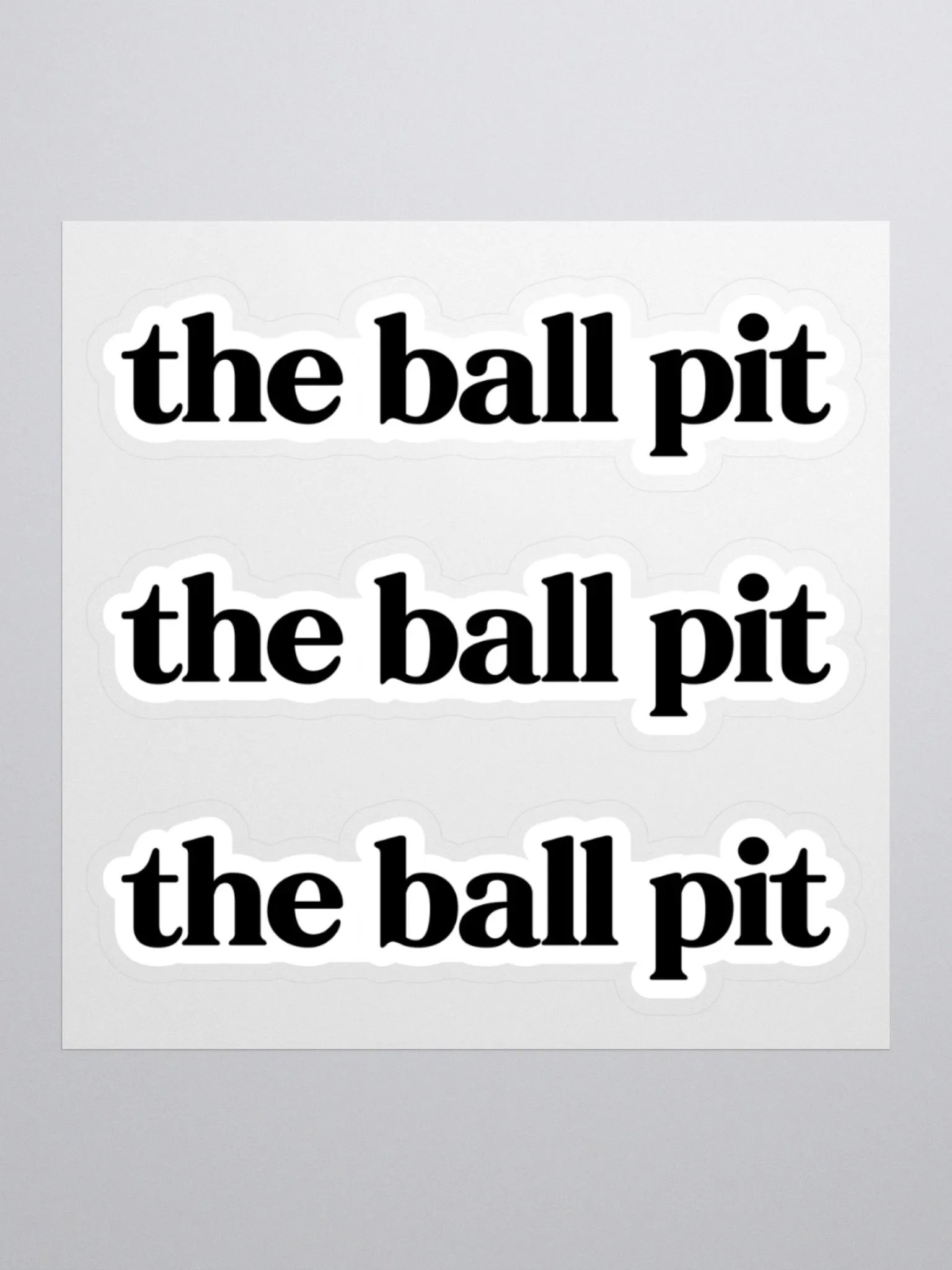 the ball pit - Classic Sticker Sheet product image (1)