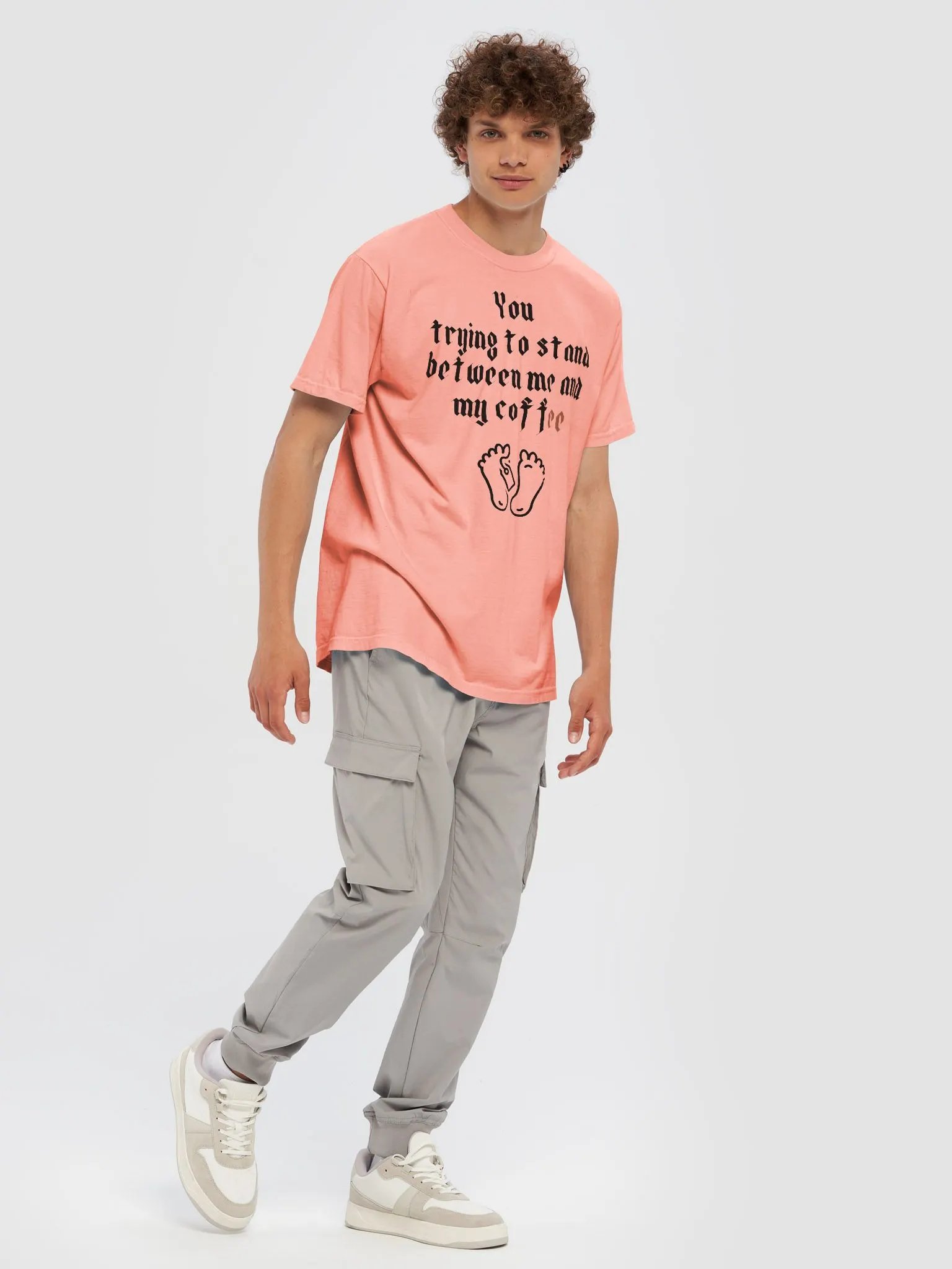 You trying to stand between me and my coffee Heavyweight T-Shirt product image (72)