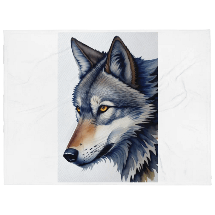 Wild Wolf Throw Blanket product image (1)