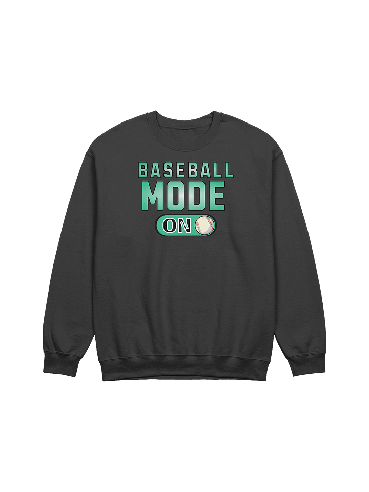 Baseball Mode On Classic Crewneck Sweatshirt product image (1)