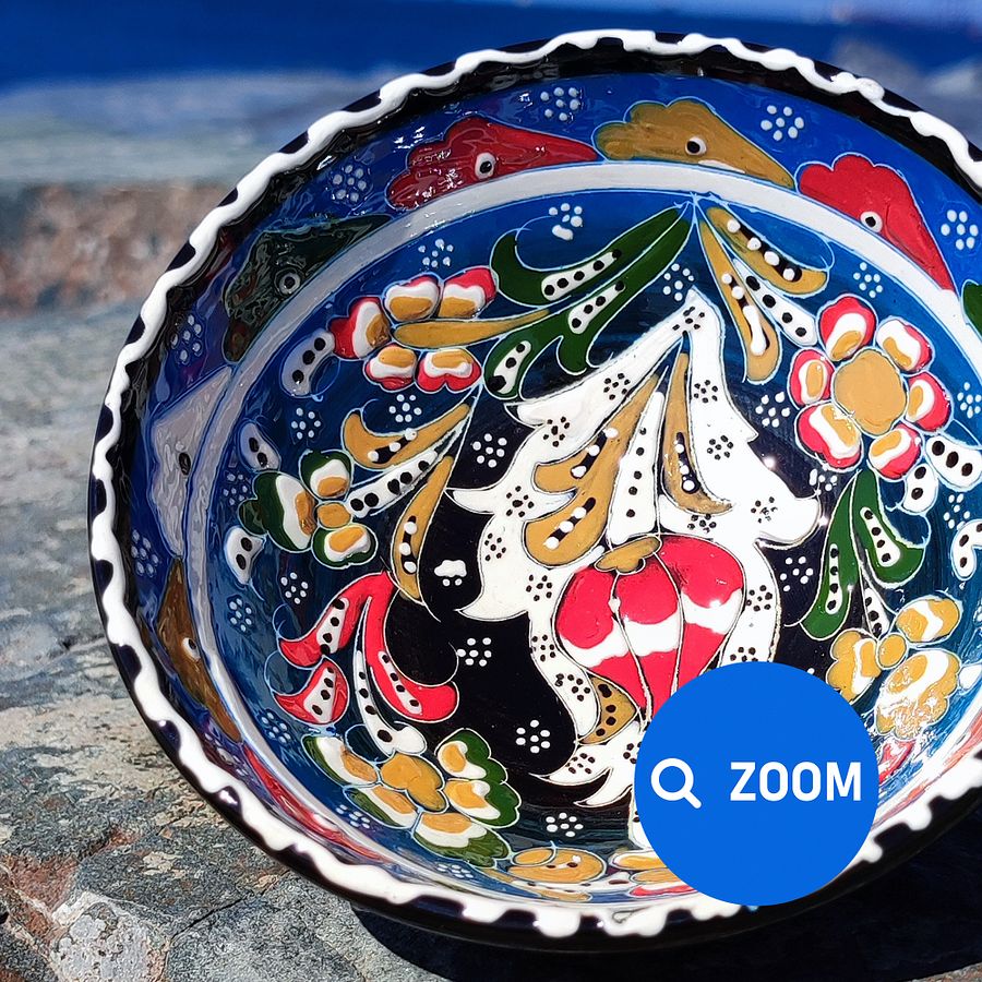 Handcrafted 12cm Ceramic Bowl – Unique Artisanal Pottery for Home Decor product image (2)