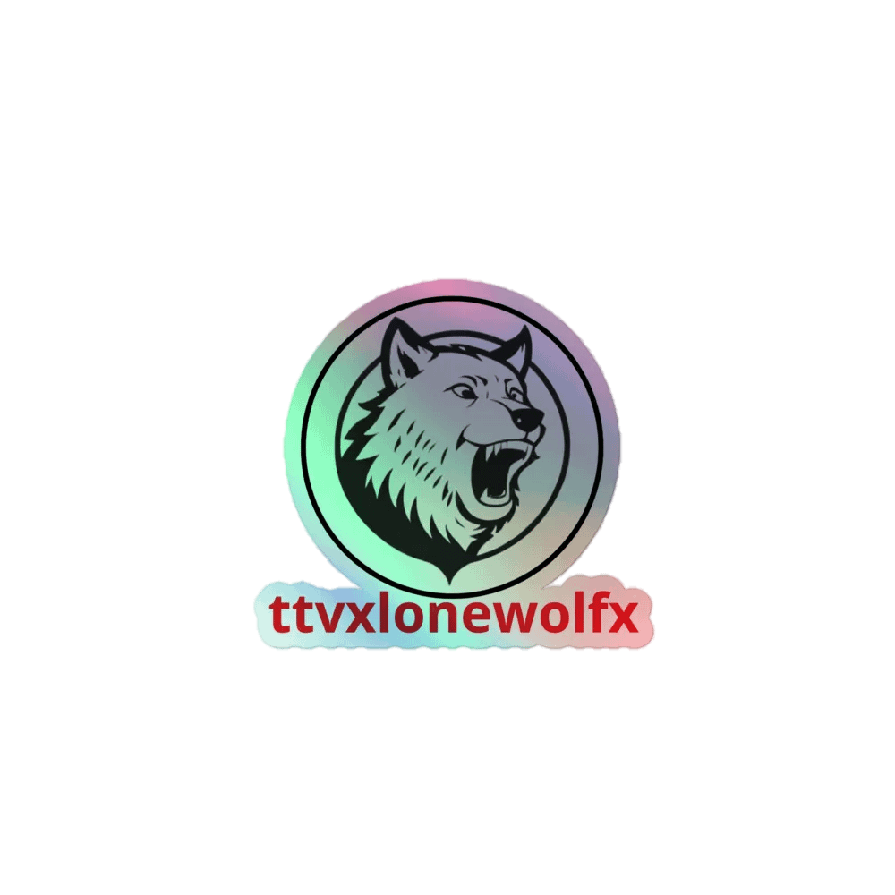 Neon Wolf Kiss-Cut Sticker Sheet product image (1)