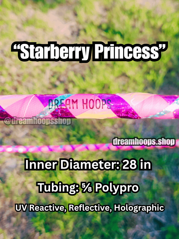Starberry Princess – 28'' 5/8 Polypro Dance Hoop