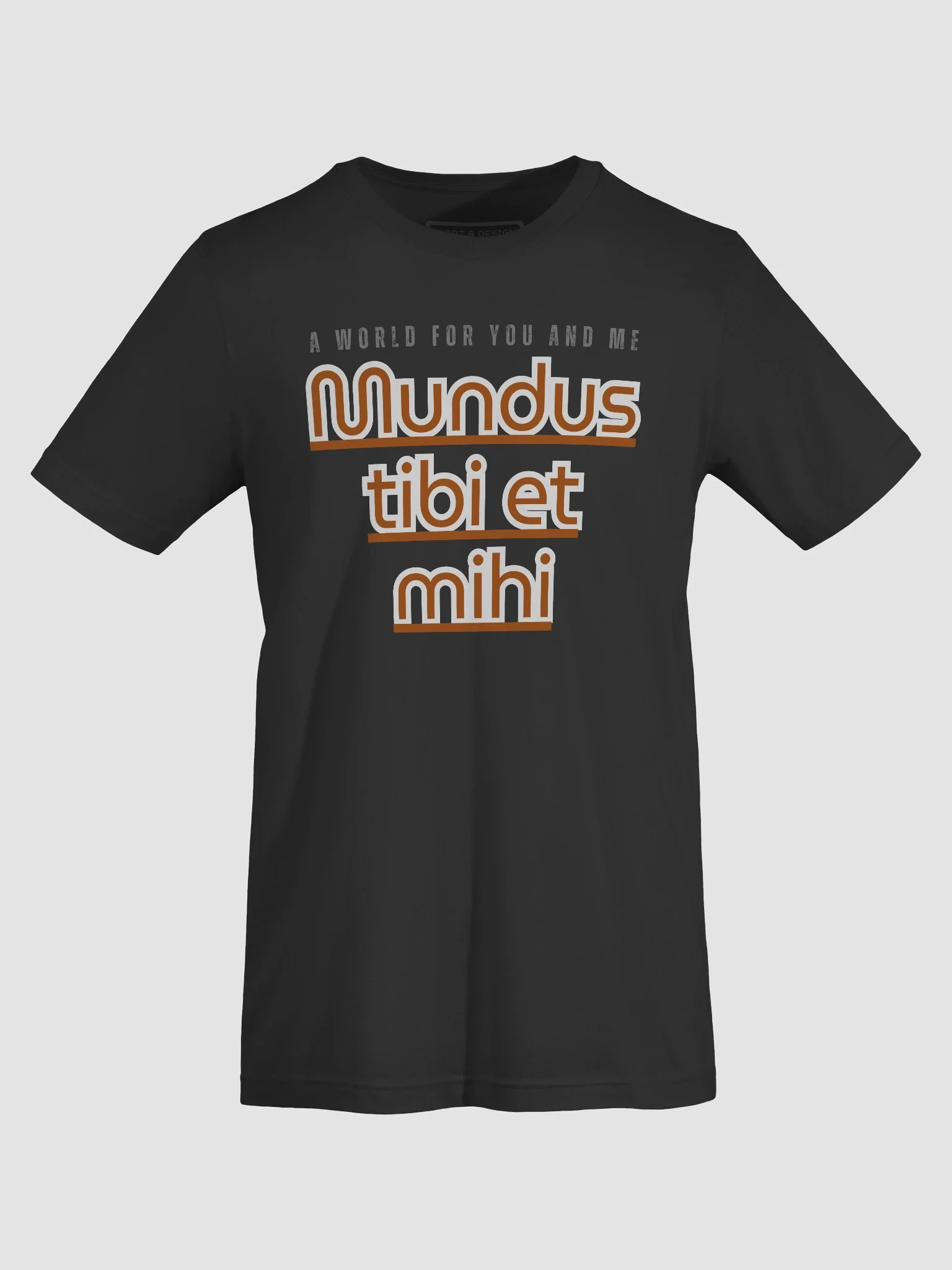 Mundus - A World for You and Me - T-Shirt: Stylized Text Tee product image (7)
