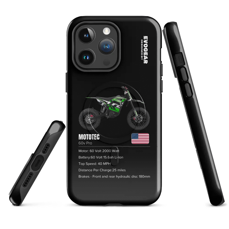 Black Mototec 60V Pro iPhone MagSafe Case 2.0 product image (1)