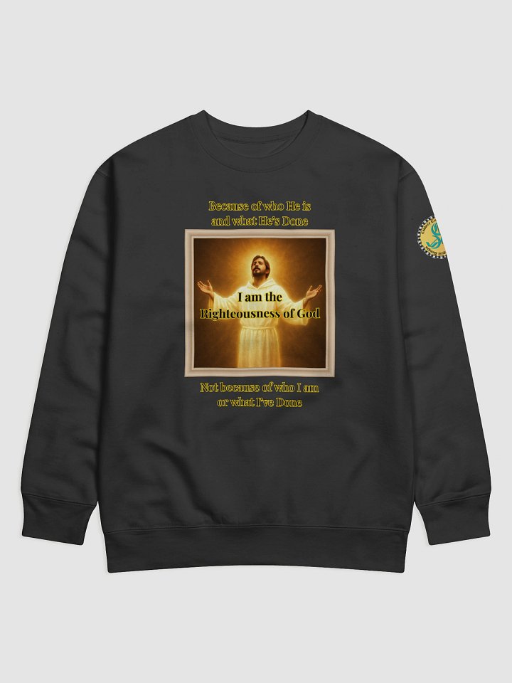 I am the Righteousness of God (Male) Cotton Heritage Premium Sweatshirt product image (1)