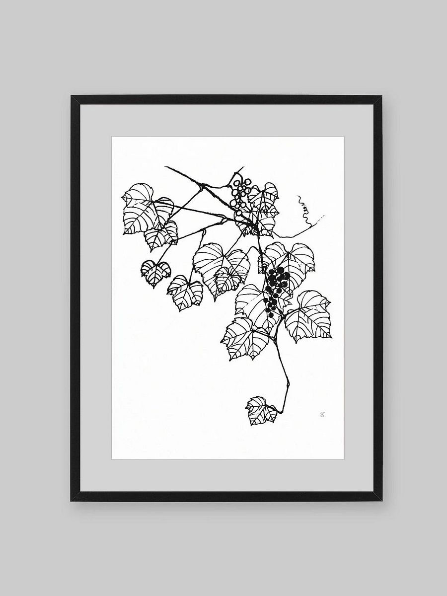 Vibrant Vineyard: Premium Matte Paper Poster - Grape Leaves Stylish product image (9)