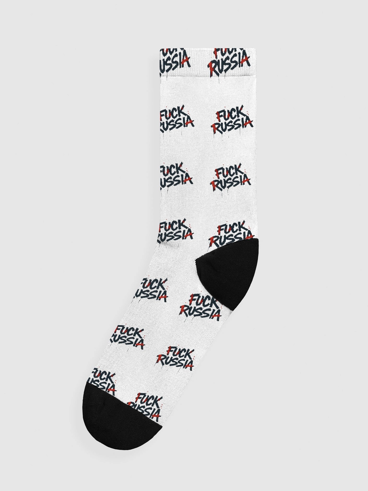 Fuck Russia Seamless Crew Socks product image (1)