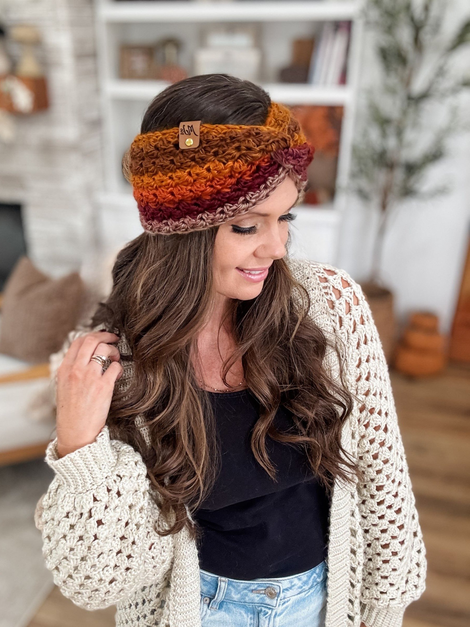 Chunky Suzette Ear Warmer Crochet Pattern product image (3)