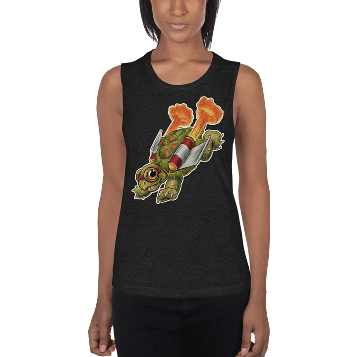Jetpack Tortoise - SFA Women's Muscle Tank product image (2)