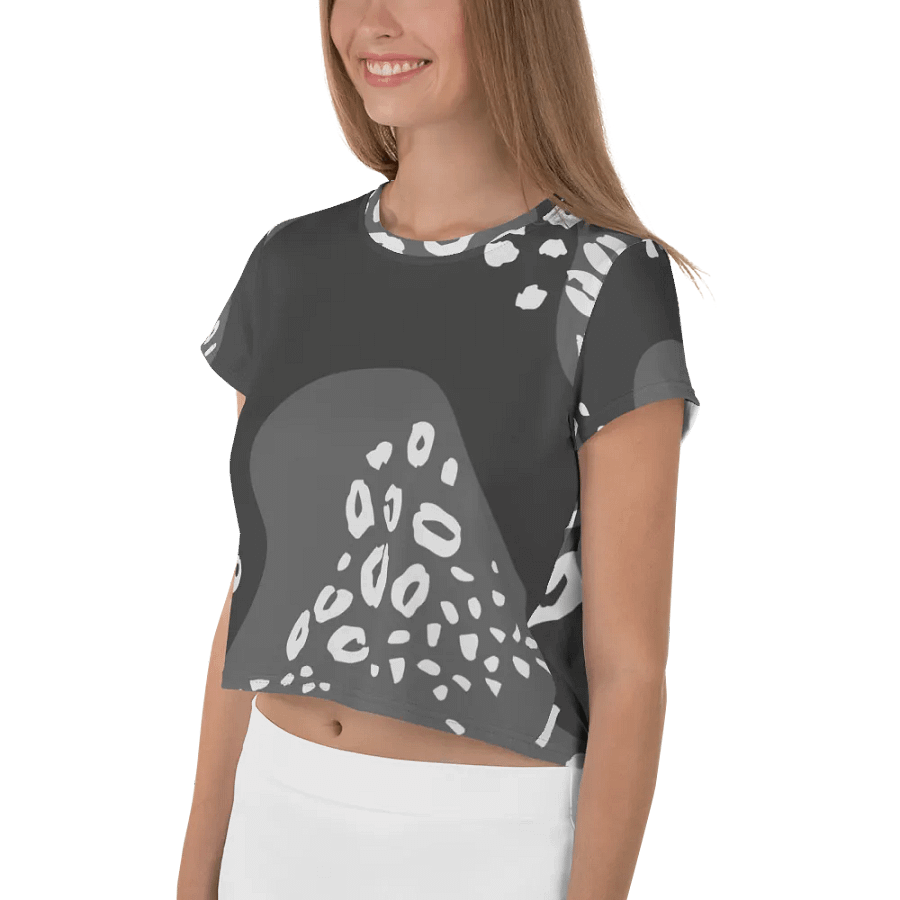 Grey Jungle Allure Crop Tee product image (3)