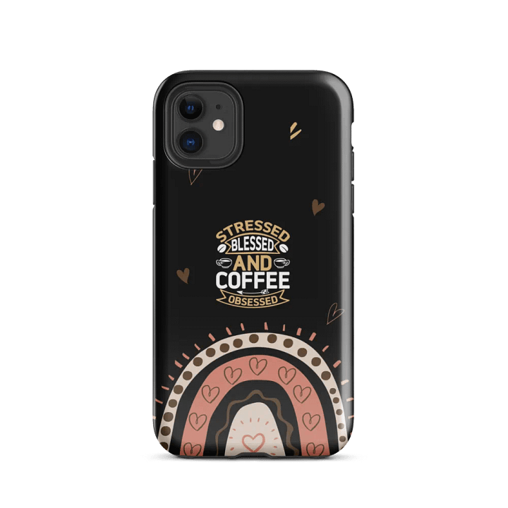 Aesthetic Coffee iPhone Case I Funny Quote I Rainbow I Phone Cover for Coffee Lovers I MAGSAFE COMPATIBLE product image (2)