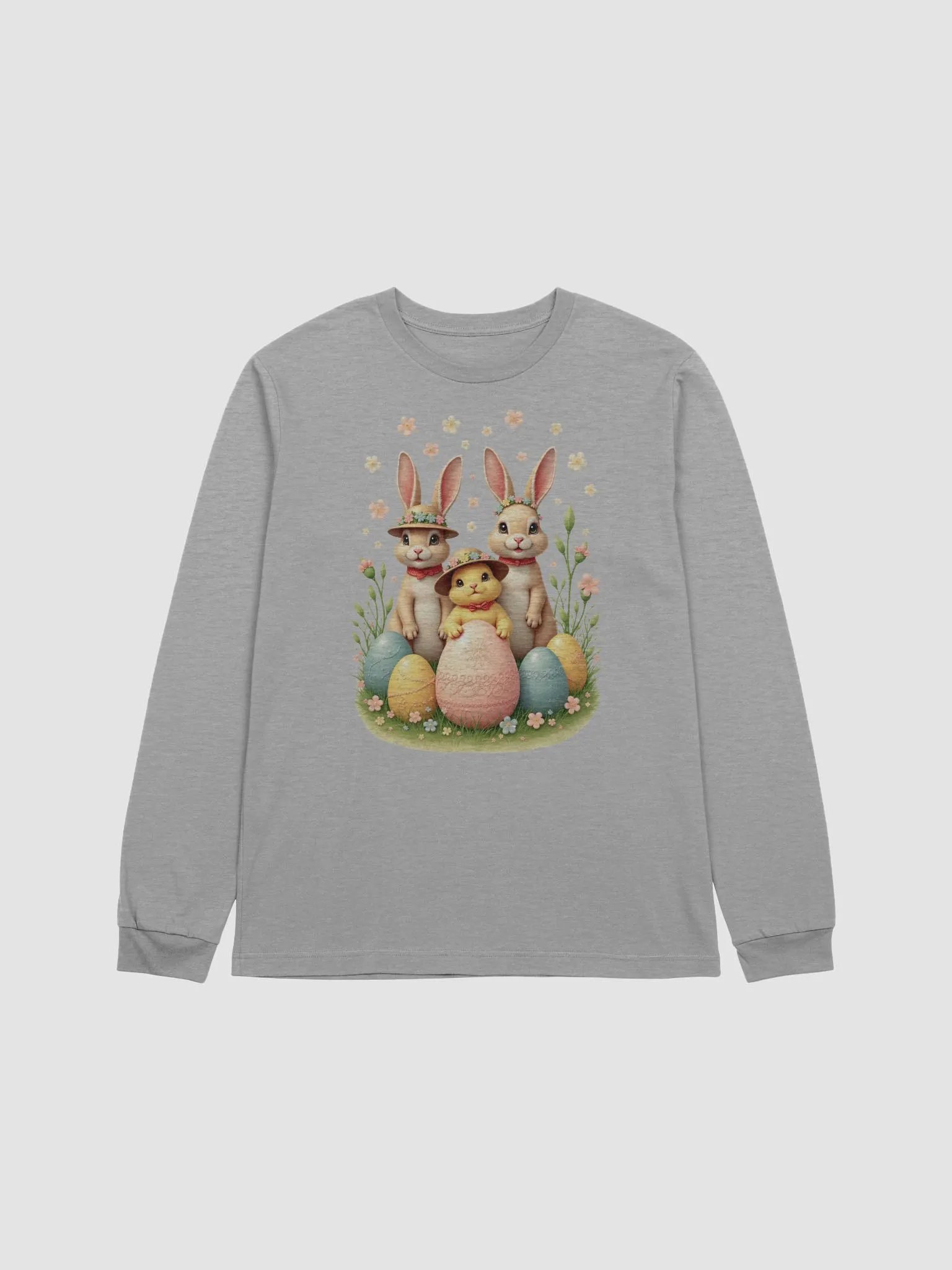 Festive Bunny Trio Long Sleeve Tee product image (13)