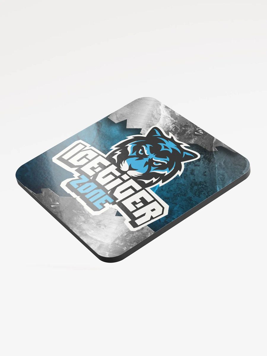 IceTigerZone logo Glossed Cork Coaster product image (3)