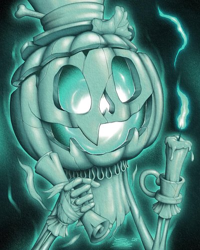 Candlelit Messenger 👻 Made this happy ghostly pumpkin, delivering scrolls to the undead. This may be my only entry this year....