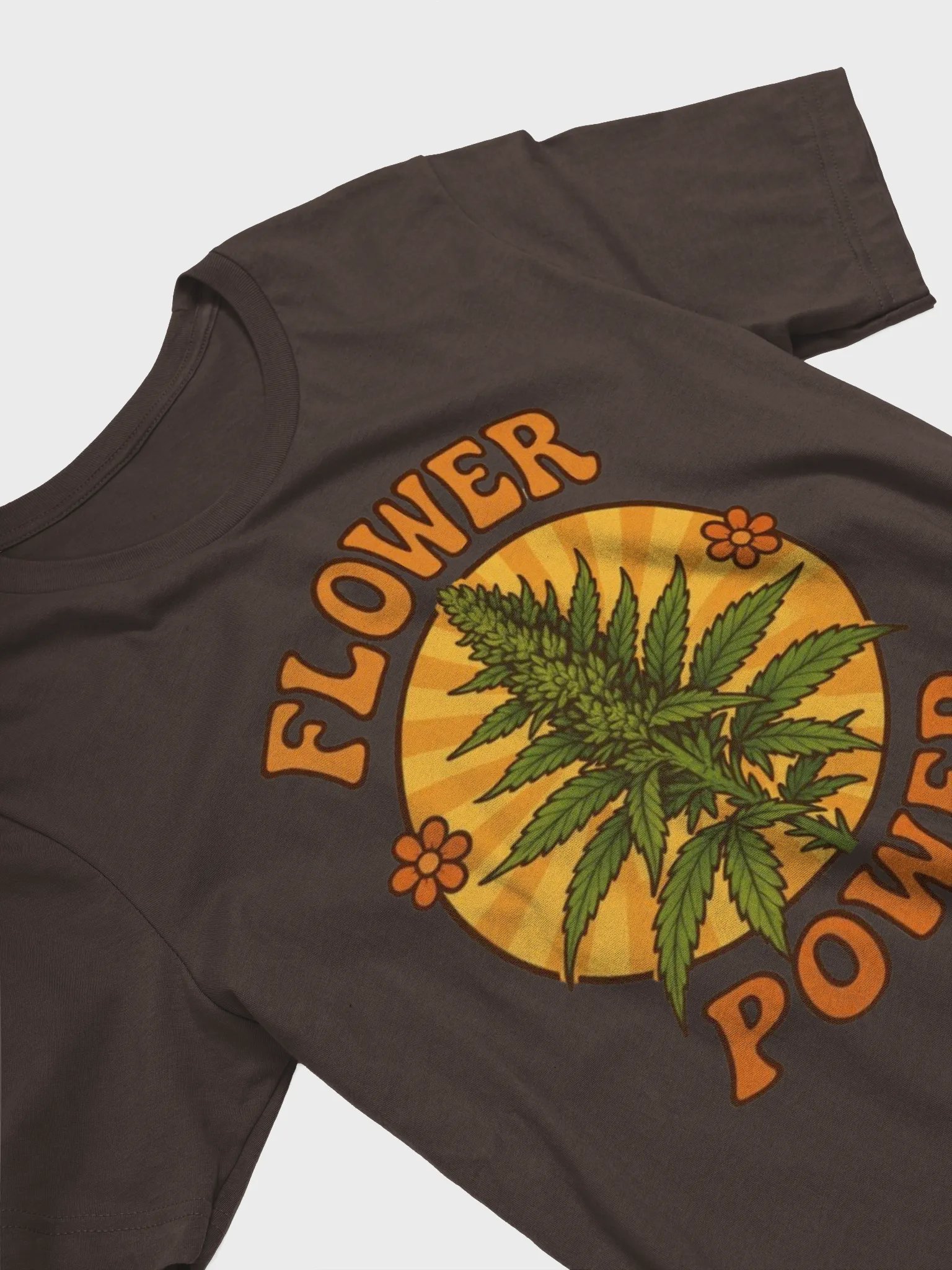 Retro Cannabis Flower Power T-Shirt product image (29)
